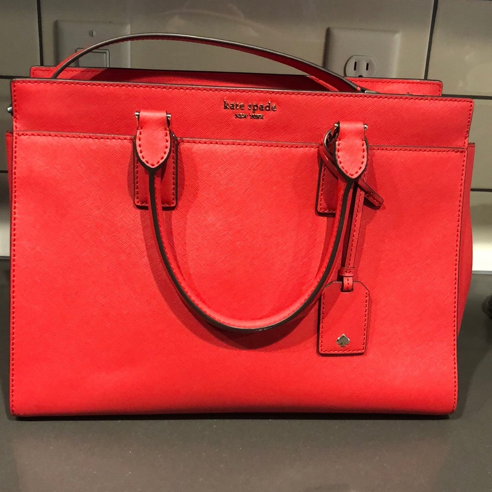Red Kate Spade Cameron Large Satchel